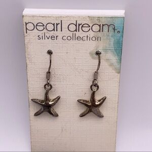 Pearl Dream Sterling Silver Starfish Earrings